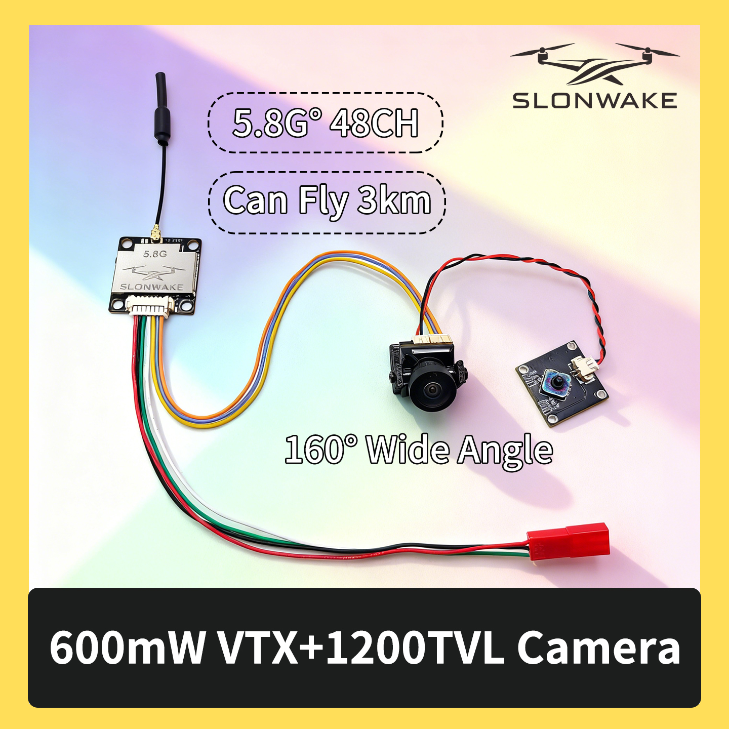 Drone Rc Car - SLONWAKE 5.8G 600mW 7-24V FPV Video