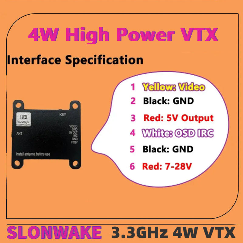 SLONWAKE FPV 3.3G 16CH 4000mW  - Drone Rc Car บทวิจารณ์และราคา