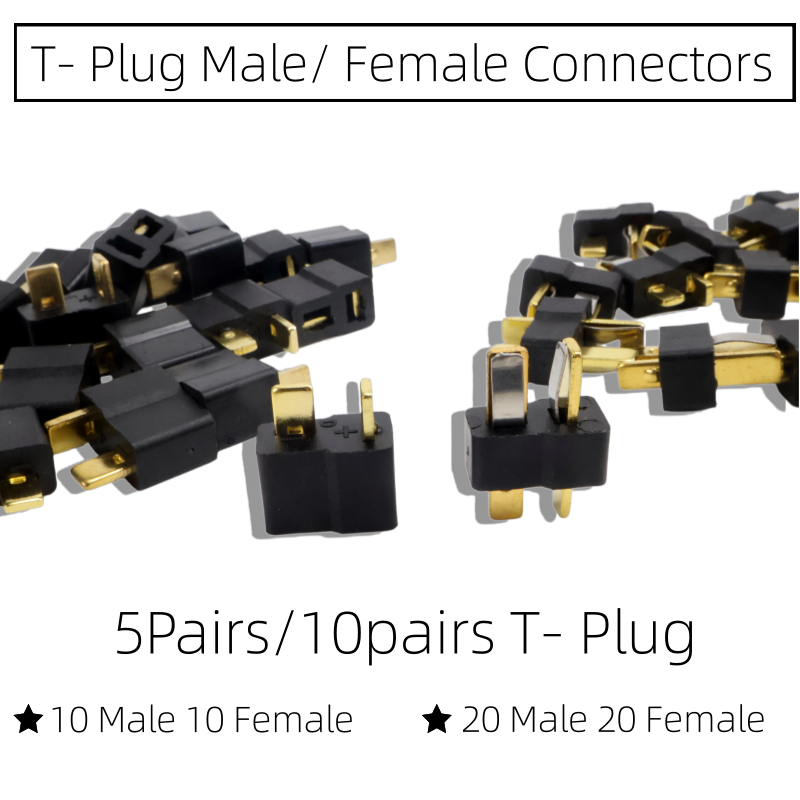 10/20Pcs  T Plug Male/Female C - Drone Rc Not Connected บทวิจารณ์และราคา