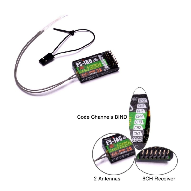 Flysky FS-IA6 Receiver 6CH Dua - Drone Rc Battery บทวิจารณ์และราคา