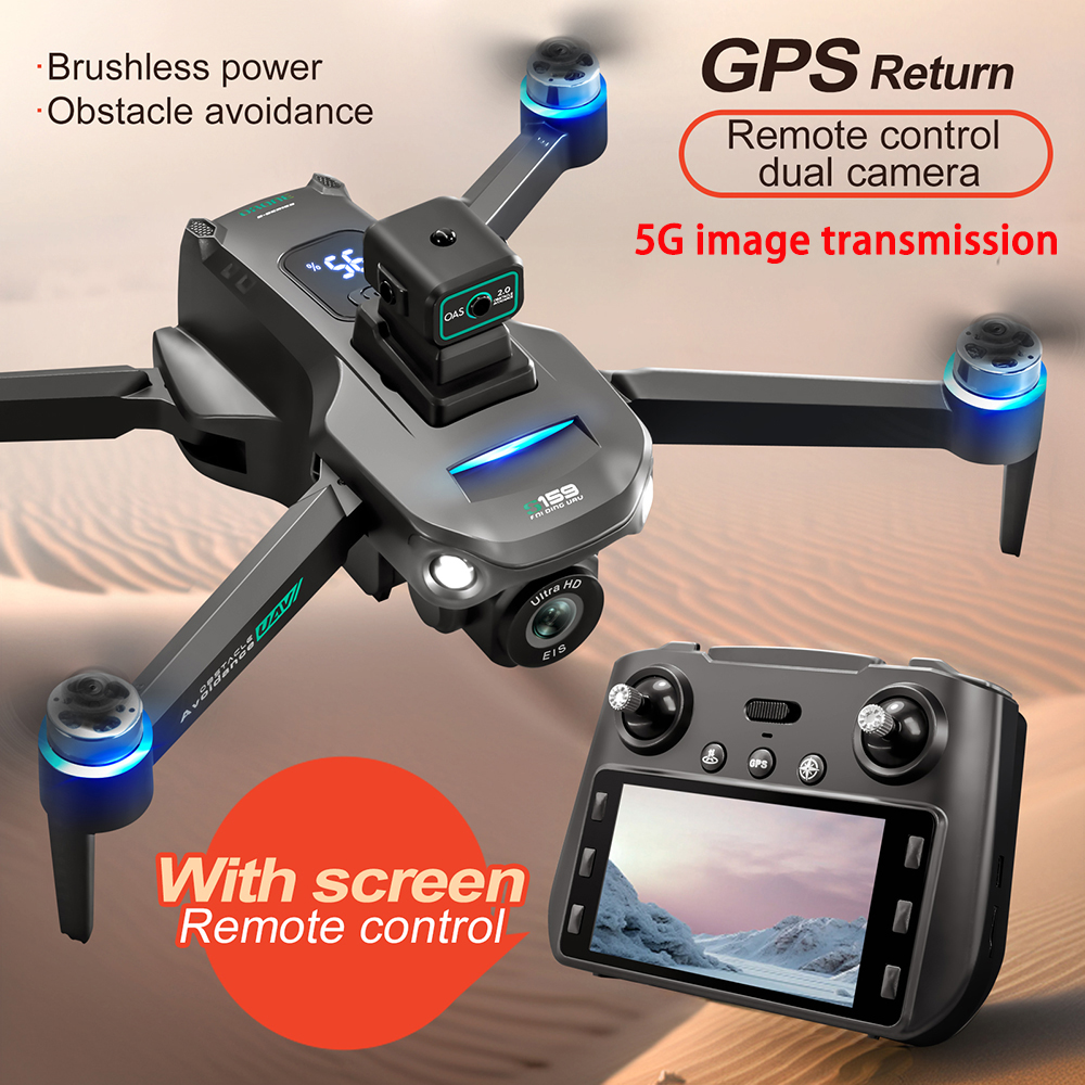 New S159 GPS Drone 8K HD Camer - Drone Rc Gps S159 บทวิจารณ์และราคา