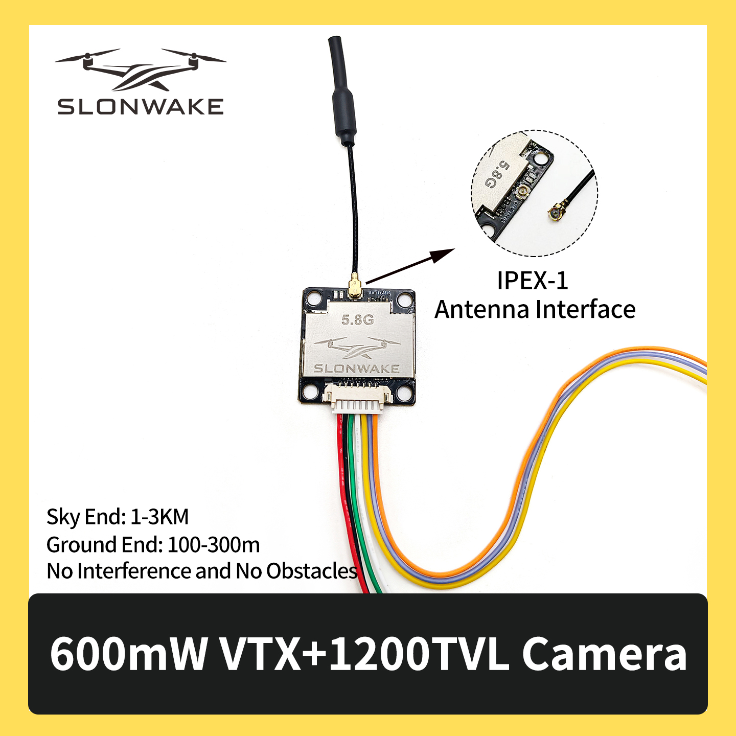 SLONWAKE 5.8G 600mW 7-24V FPV  - Drone Rc Car บทวิจารณ์และราคา