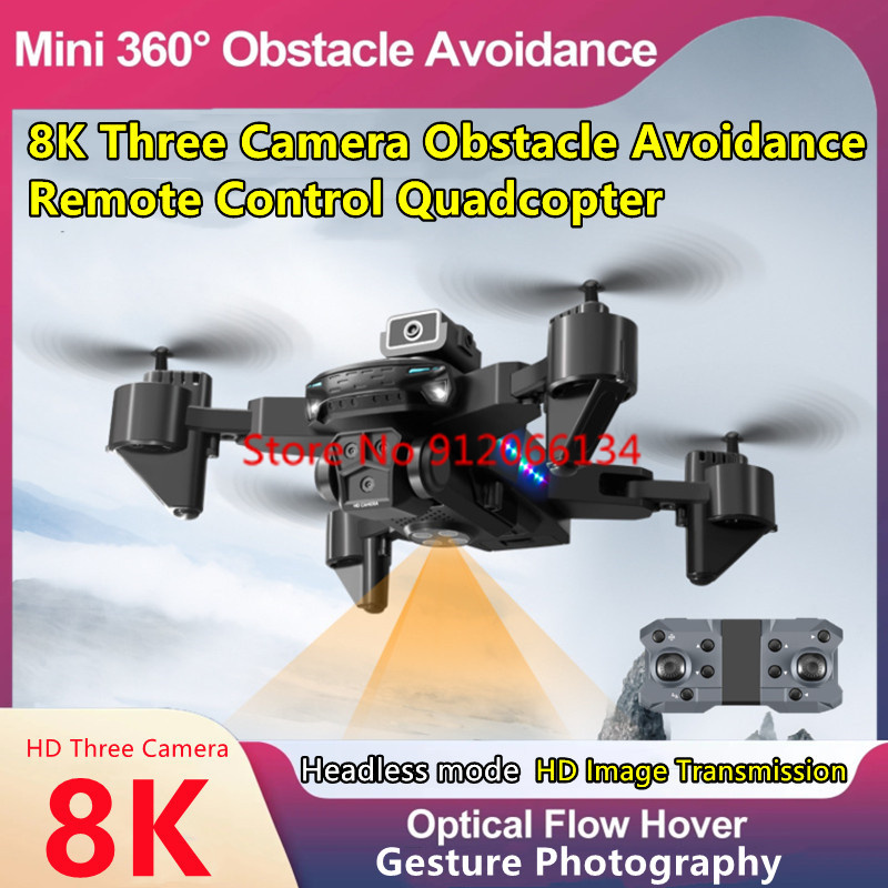 8K Obstacle Avoidance 3 Camera - Drone Rc Folding บทวิจารณ์และราคา