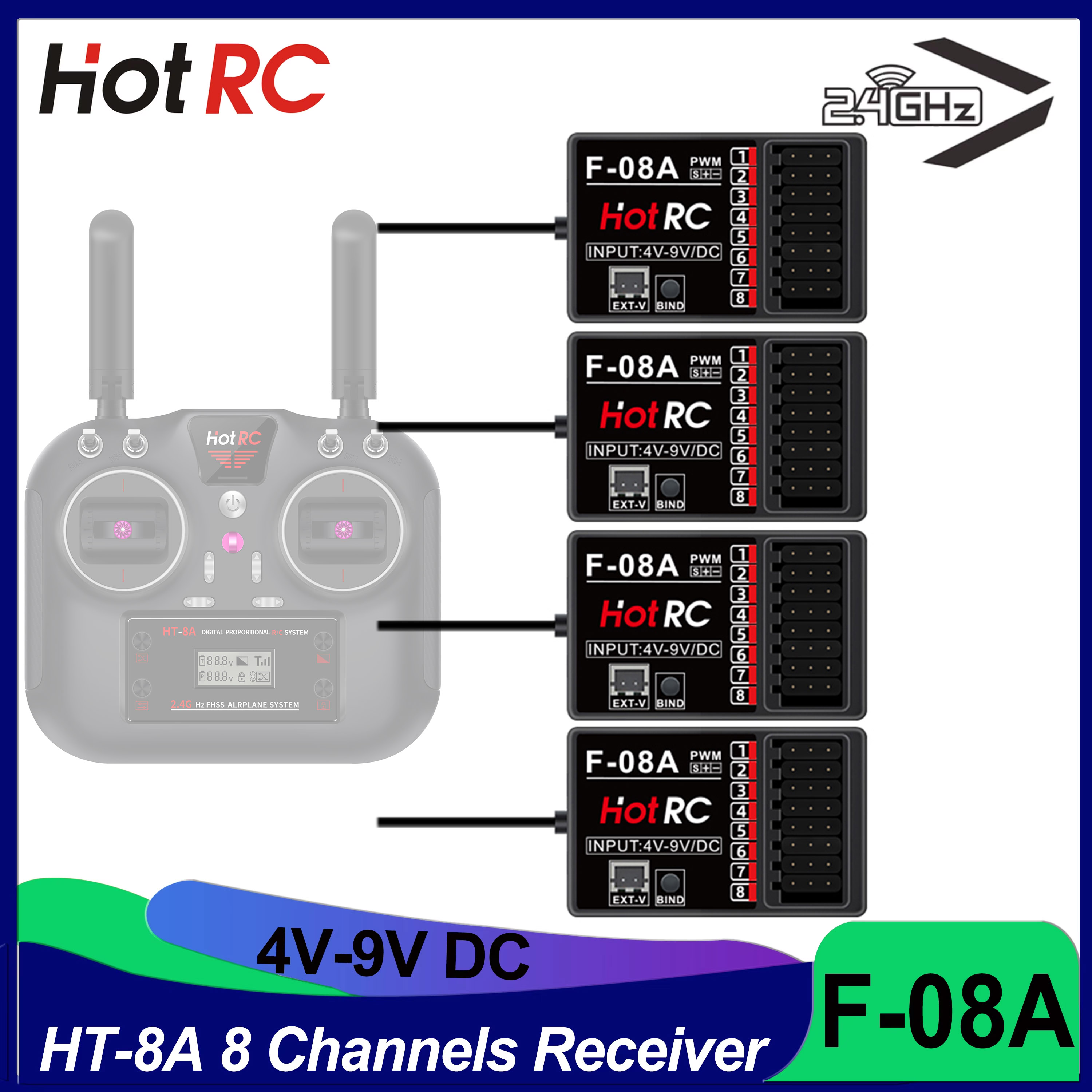 HOTRC RC Model Parts 8 Channel - Drone Rc Car บทวิจารณ์และราคา