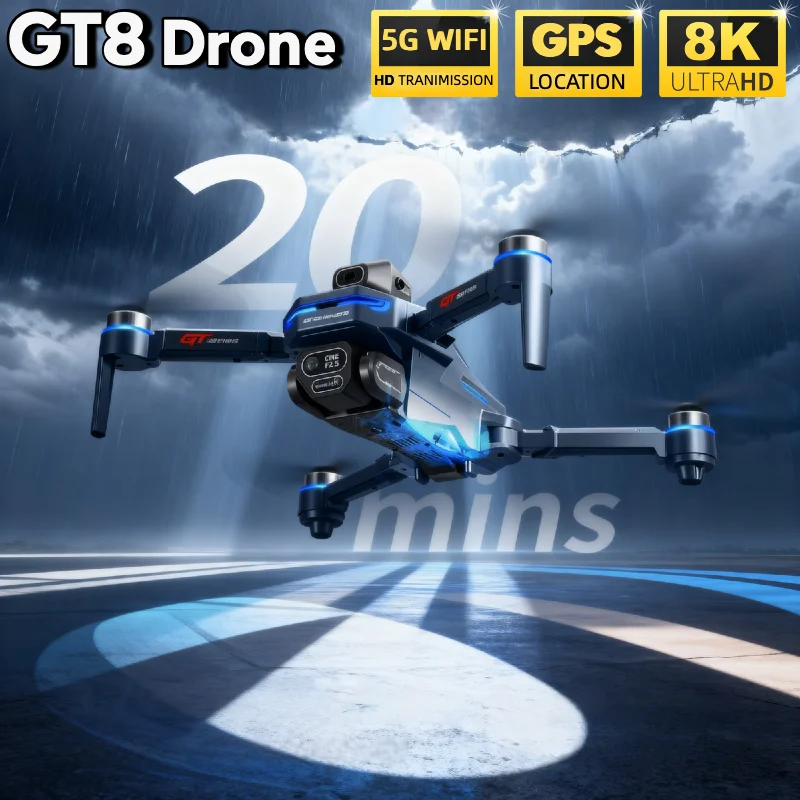 HOT For LSRC GT8 Drone 4K Prof - Drone Rc Folding บทวิจารณ์และราคา