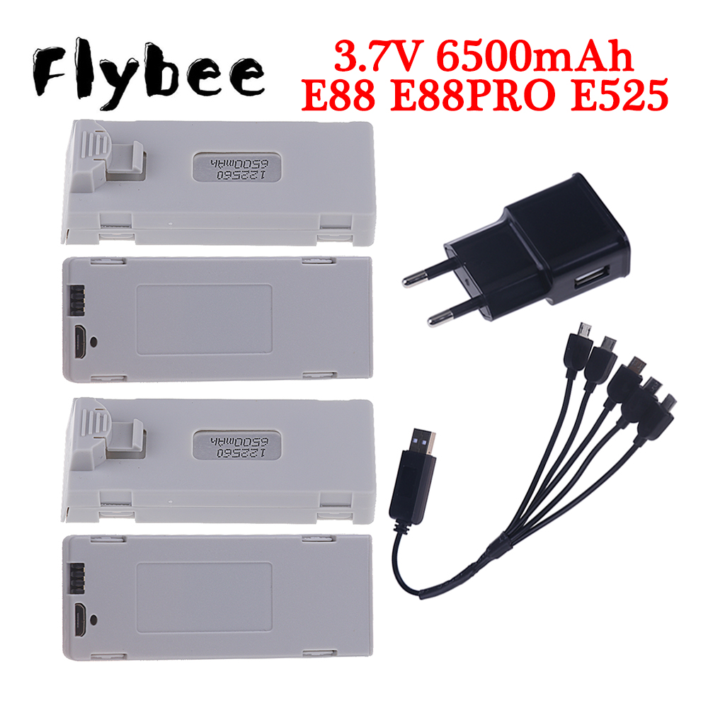 Original E88 Battery 3.7V 6500 - Drone Rc E99 K3 บทวิจารณ์และราคา