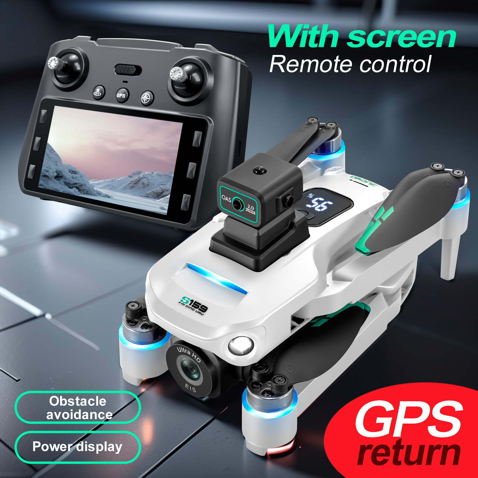 New GPS Drone Pro 5G Dual-Came - Drone Rc Gps S159 บทวิจารณ์และราคา