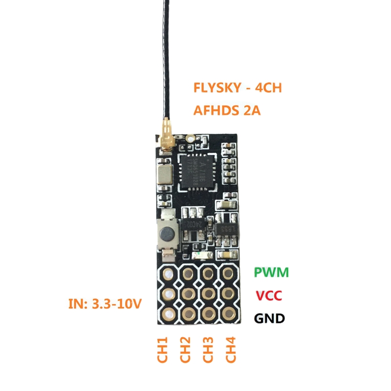 Flysky FS2A Mini Receiver 4CH  - Rc Drone Uav บทวิจารณ์และราคา