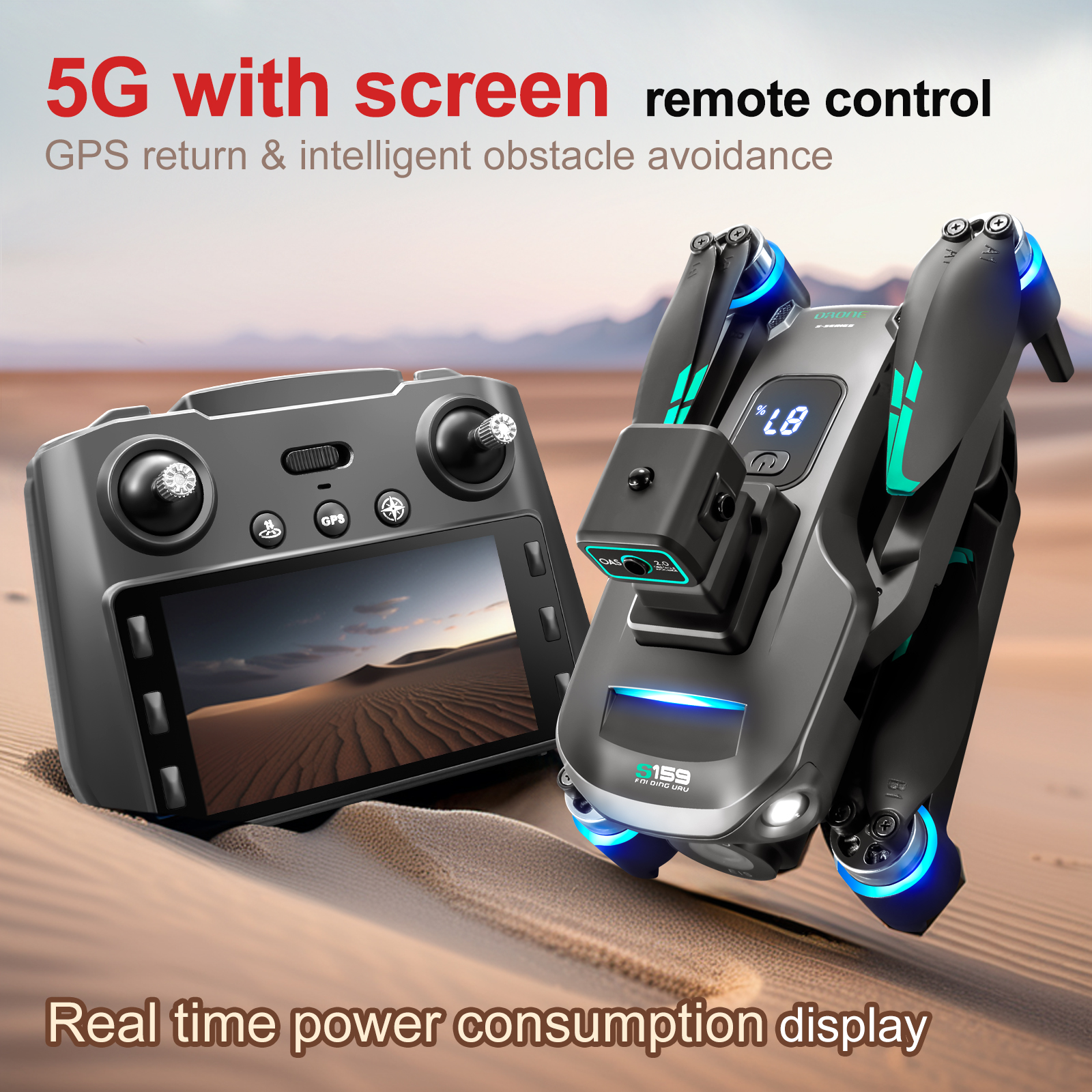 S159 GPS Drone 8K HD Camera Sc - Drone Rc Gps S159 บทวิจารณ์และราคา