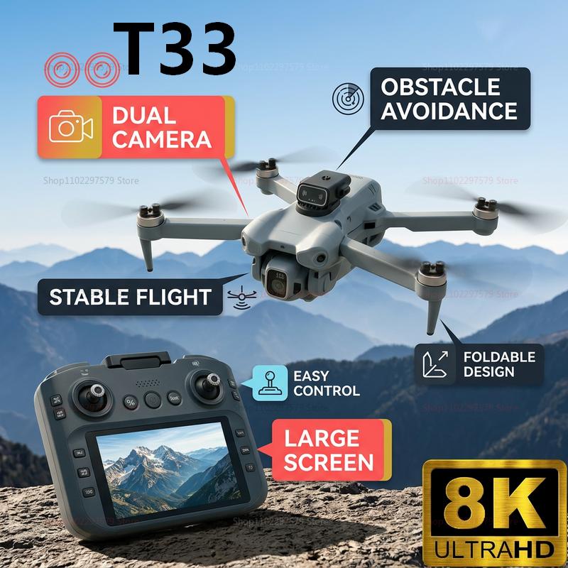 2026 New T33 RC Drone 8K Camer - Drone Rc Folding บทวิจารณ์และราคา