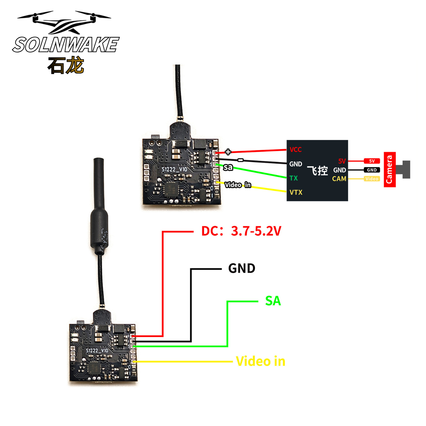 SLONWAKE Nano 5.8G 48CH 200mW  - Rc Transmitter บทวิจารณ์และราคา