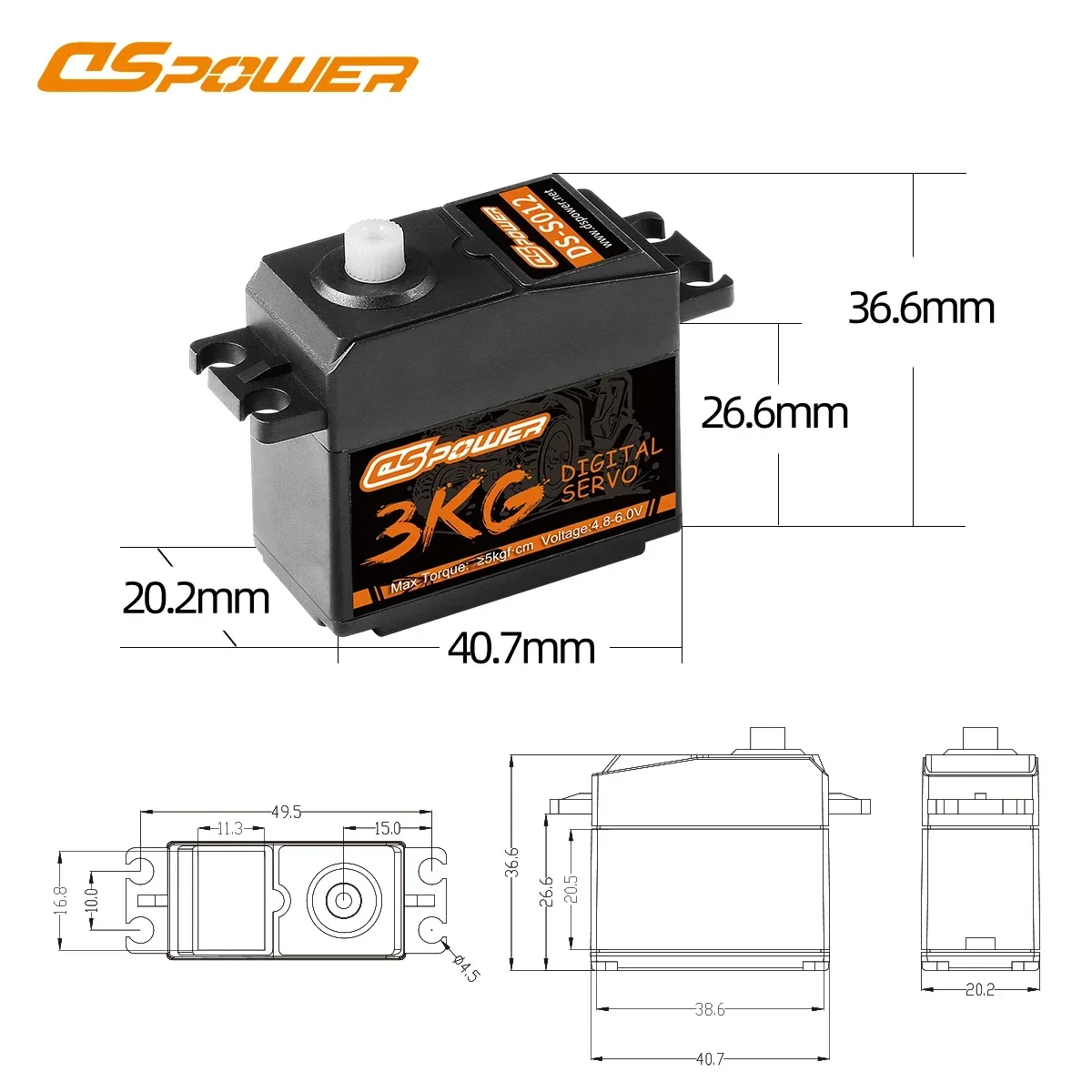 DSpower 3KG Plastic Gear Water - Drone Rc Car บทวิจารณ์และราคา