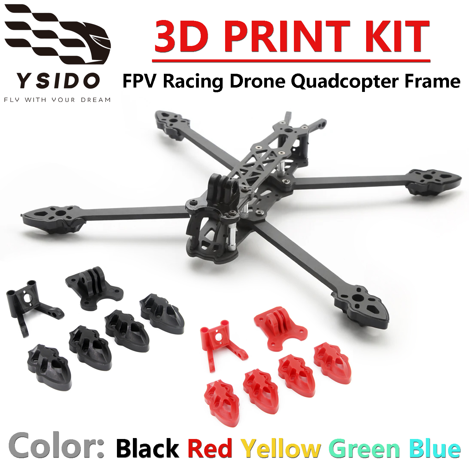 Mark4 5inch / 7inch FPV Frame  - 3D Printed Drone Part บทวิจารณ์และราคา