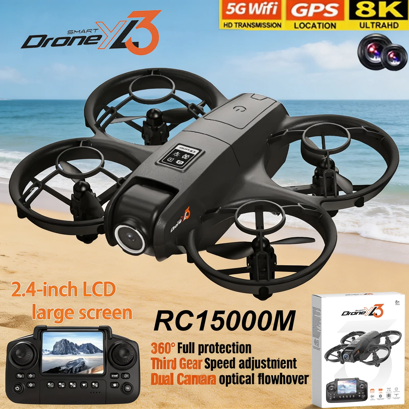 New YL3 RC Drone 8K 1080P Wide - Drone Dji Rc Pro บทวิจารณ์และราคา