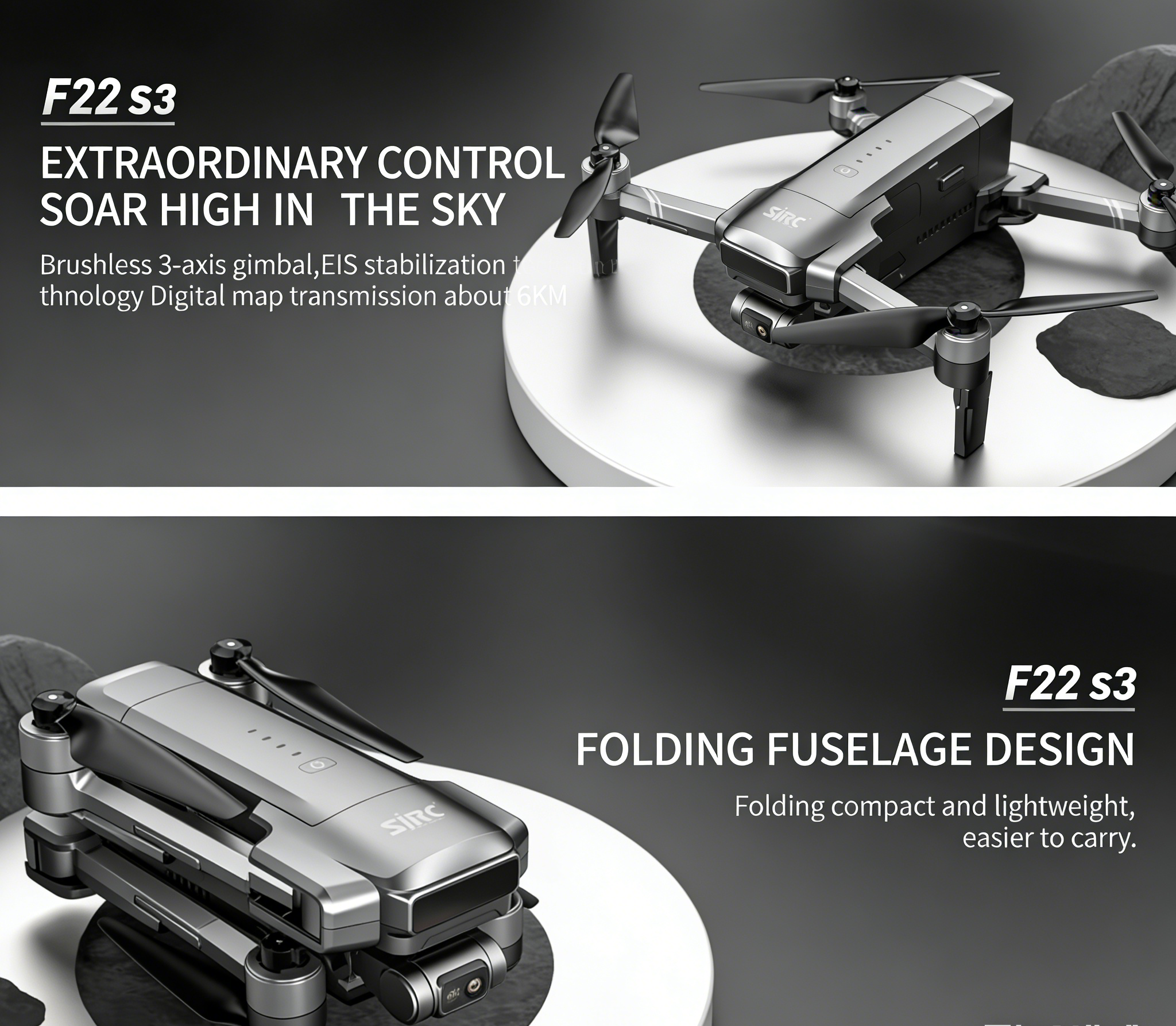 SJRC F22 S3 pro Foldable RC Qu - Drone F22 Rc บทวิจารณ์และราคา
