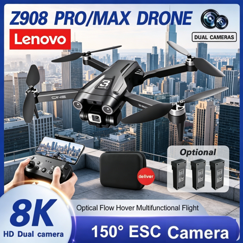 Lenovo Original Z908 Pro max D - Drone Rc Folding บทวิจารณ์และราคา