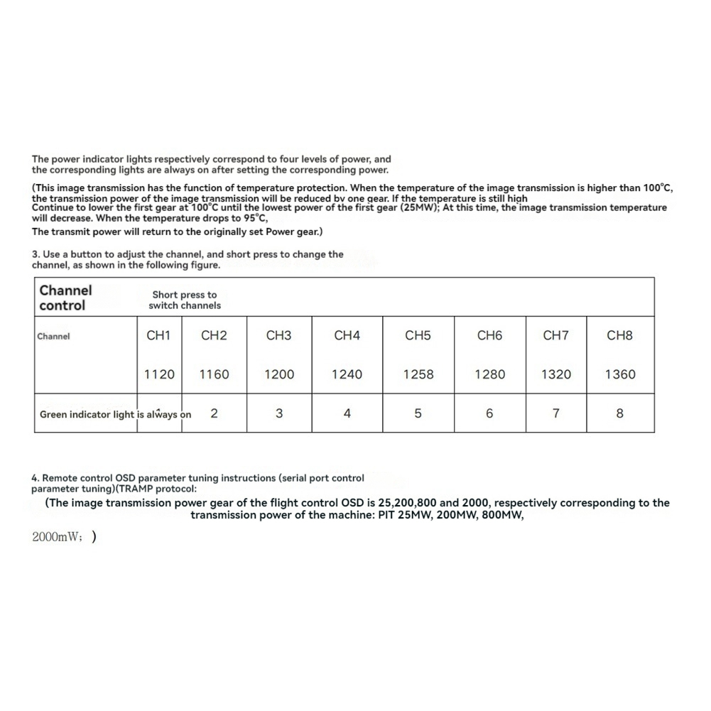 AS96-1.2G 2W VTX 8CH 2000Mw FP - Rc Transmitter บทวิจารณ์และราคา